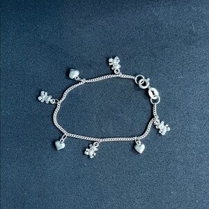 Vintage Children’s 925 Silver Charm Bracelet